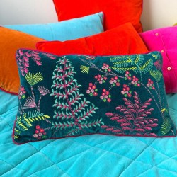 Cushion Cover Fern teal 3050