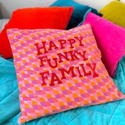 Kissenhülle Velvet Waves Happy Funky Family 5050