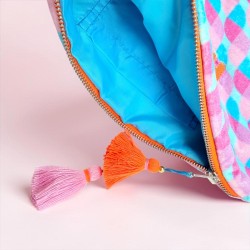 Trousse de toilette Velours Waves Happy viola