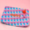Trousse de toilette Velours Waves Happy viola