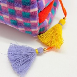Kosmetiktasche Velvet Check Mirror XL