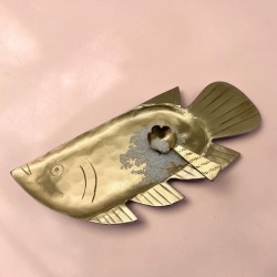 Mini Vide-Poche Laiton Fish