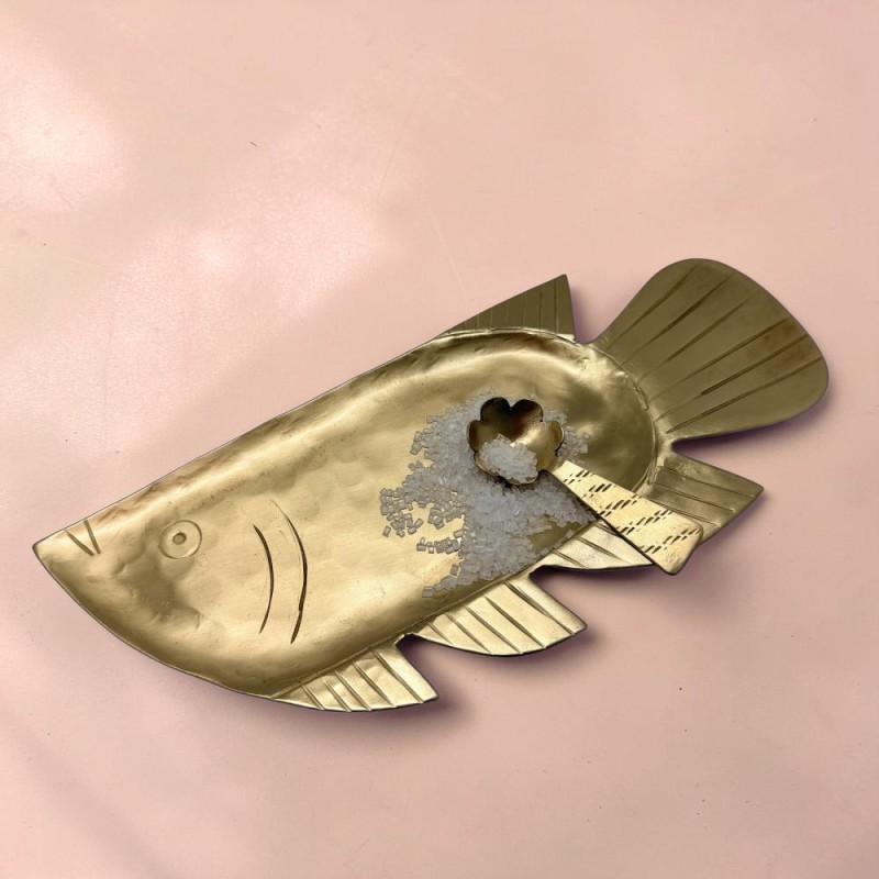 Mini Vide-Poche Laiton Fish