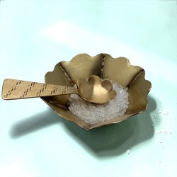 Mini brass trinket Scallop