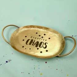 Minischale Brass 2 handle Chaos