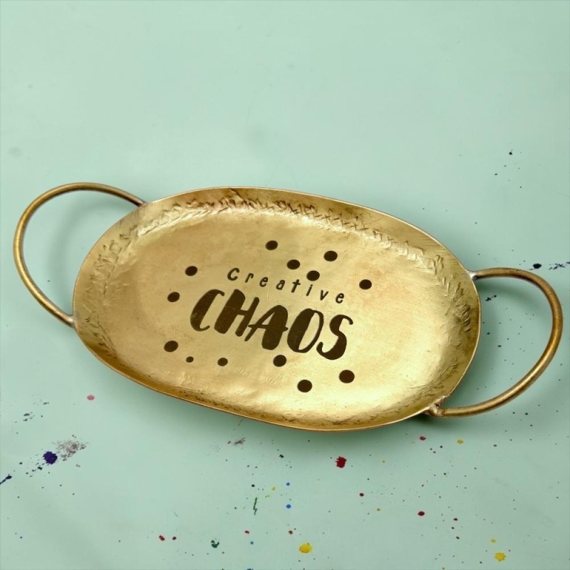 Minischale Brass 2 handle Chaos