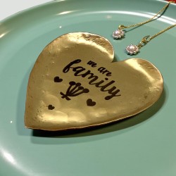 Mini Vide-Poche Laiton Heart Family