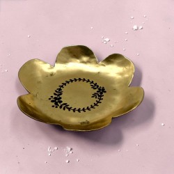 Mini Vide-Poche Laiton Flower