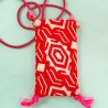 Cellphone Bag Geo red