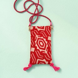 Handytäschchen Geo red