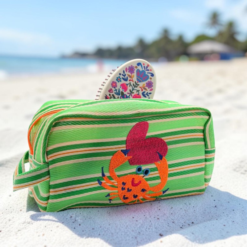 Trousse de toilette plastique recyclée crab