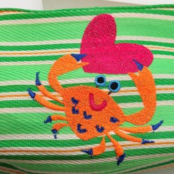 Cosmetic Bag recycled plastic crab