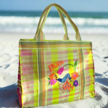 Shopper plastique recyclé enjoy