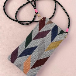 Pochette téléphone up&down grey