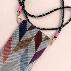 Pochette téléphone up&down grey