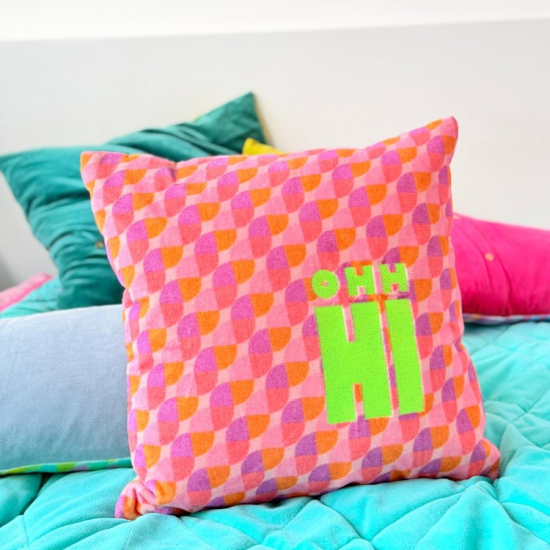 Cushion Cover Velvet Waves Oh Hi 4040