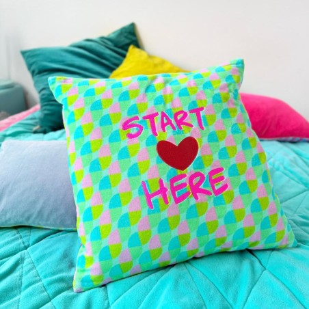 Housse de Coussin Waves Start Love 4040