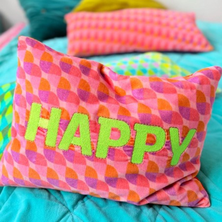 Cushion Cover Waves Happy orange 3040