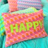 Cushion Cover Waves Happy orange 3040