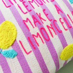 Housse de Coussin tissé Stripe Limoncello 3050