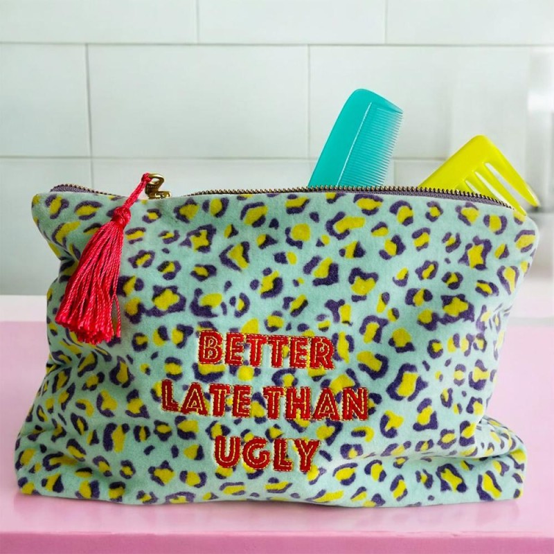 Trousse de toilette Velours Leo Late or ugly