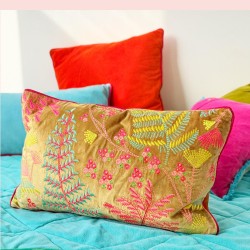 Cushion Cover Fern salmon 3050