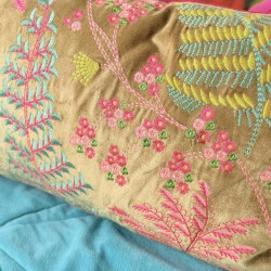 Cushion Cover Fern salmon 3050