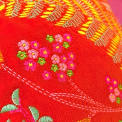 Cushion Cover Ferns brilliant orange 5050