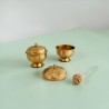 Mini brass trinket with lid Cake