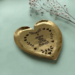 Mini Vide-Poche Laiton Heart little things