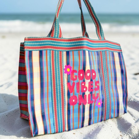 Shopper XL recycled plastic good vibes