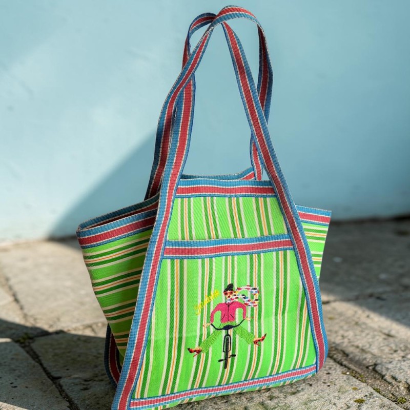 Shopper plastique recyclé triangle Yeahh