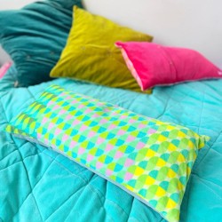 Kissenhülle Velvet Wave greenmix 3060