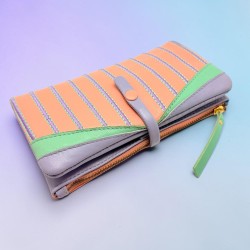 Portemonnaie Leather Stripe HK apricot