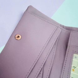 Portemonnaie Leather Stripe folded apricot