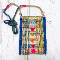 Handytäschchen Smiley Muster