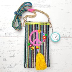 Handytäschchen Peace Muster