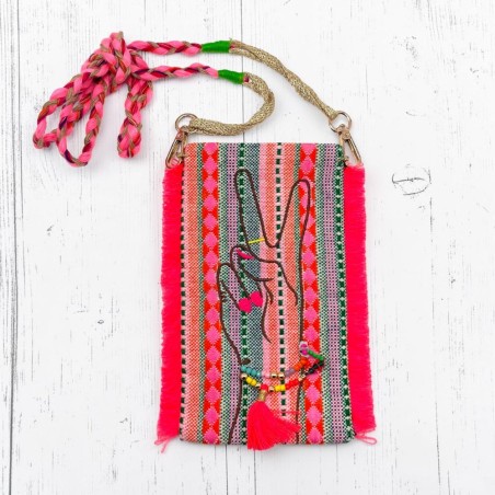 Handytäschchen Peace Sign Muster