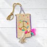 Handytäschchen Pastel Peace Muster