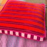 Cushion Cover Box Velvet Pinstripe orange 40405