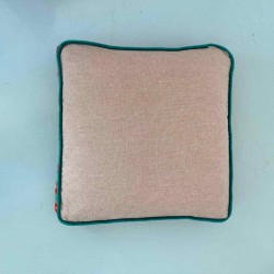 Housse de Coussin Carré Velours Pinstripe redgreen 40405