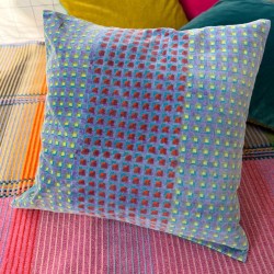 Kissenhülle Velvet Checkbox mix 5050