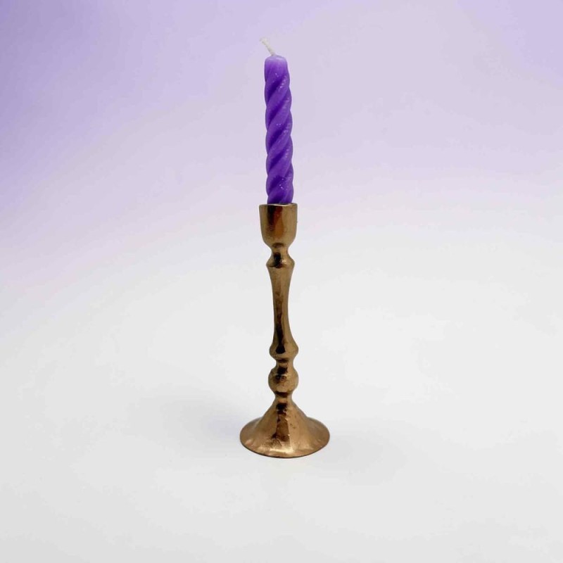 Candle Holder Brass Roma