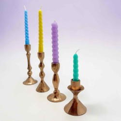 Candle Holder Brass Pompeji