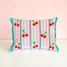 Housse de Coussin tissé Stripe Cherry 3040