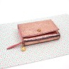 Portemonnaie Compact Leder Bubble metallic