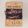 Stirn- und Haarband Boho Bandeau Blk Red Bqts