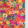 Stirn- und Haarband Boho Bandeau Floral Printed Blue Cream