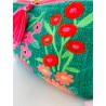 Täschchen zip Flowergarden mint