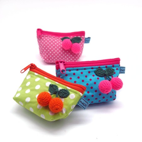 Purse Mini Zip Cherry